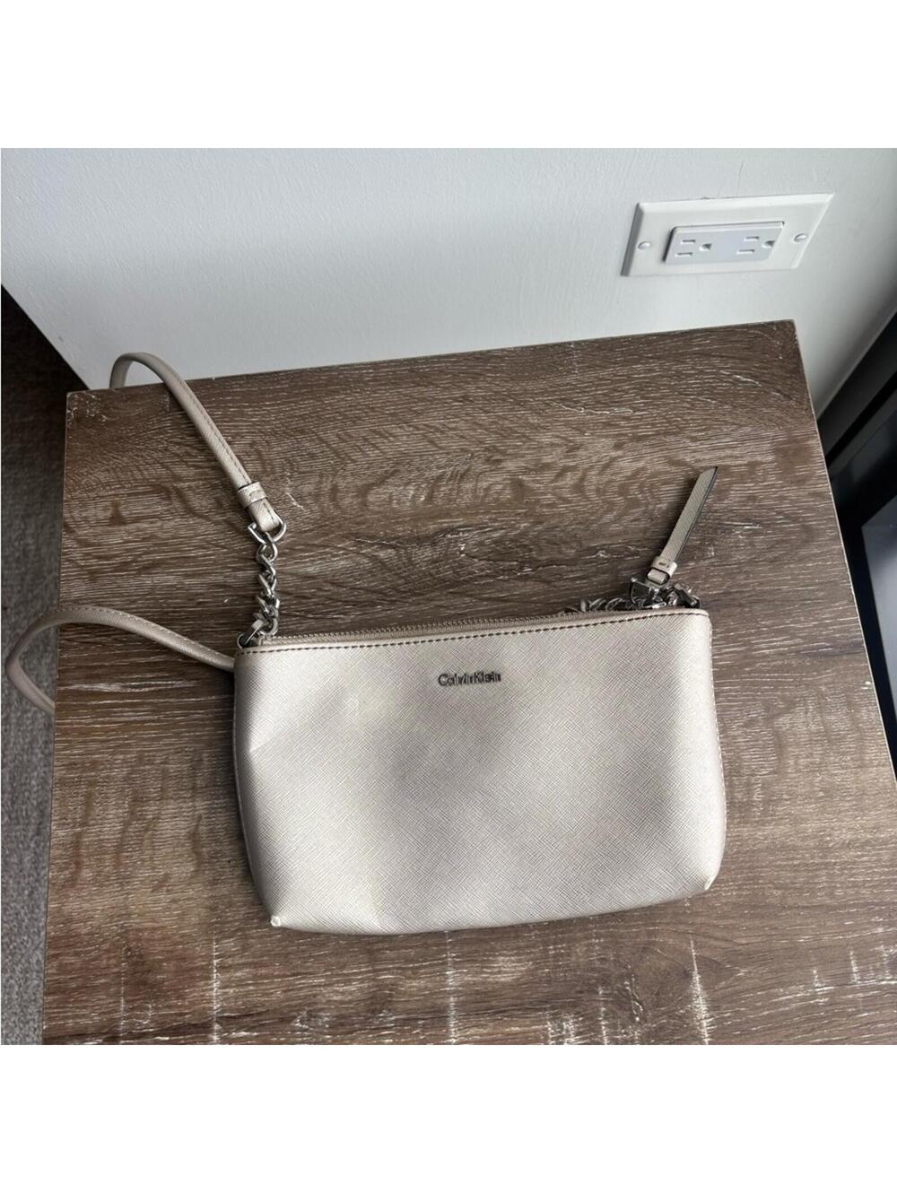 Calvin Klein Silver Crossbody Bag